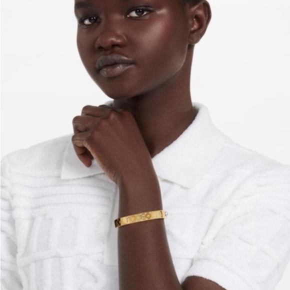 💯 Authentic Louis Vuitton Monogram Bangle Bracelet MD0254 LE0126 - Picture 8 of 9